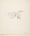 Trial Sketch: Grande Rue Dieppe, James McNeill Whistler American, Transfer lithograph; only state (Chicago); this was not transferred to stone and printed until 1904; printed in <br/>black ink on cream laid paper