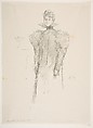 The Medici Collar, James McNeill Whistler  American, Transfer lithograph; only state (Chicago); printed in black ink on grayish ivory China paper