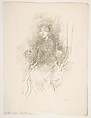 Portrait of a Young Woman (Miss Seaton) (Dorothy Seaton), James McNeill Whistler  American, Transfer lithograph with stumping; only state (Chicago); printed in black ink on fine ivory laid paper