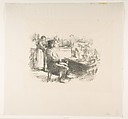 The Shoemaker (The Shoemaker, Dieppe), James McNeill Whistler  American, Transfer lithograph with stumping; only state (Chicago); printed in black ink on grayish ivory laid China paper