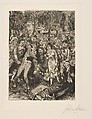 The Row at the Picnic, John Sloan  American, Etching