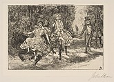 The Donkey Ride, John Sloan  American, Etching