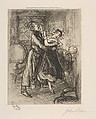 Jericourt and Violette, John Sloan  American, Etching