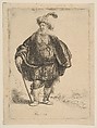 The Persian, Rembrandt (Rembrandt van Rijn)  Dutch, Etching; New Holl.'s first state of three