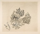 Decoration for a Plate: A Stream, Félix Bracquemond  French, Etching, aquatint