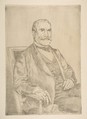Portrait of Louis Robert, Félix Bracquemond  French, Etching; first state of four
