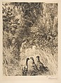 Canards surpris, Félix Bracquemond French, Etching, with some burin