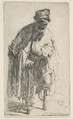 Beggar with a Wooden Leg, Rembrandt (Rembrandt van Rijn) Dutch, Etching; New Holl. first state of four