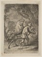 The Flight into Egypt: Small Plate, Claude Henri Watelet  French, Etching