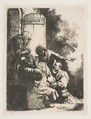 Joseph's Coat Brought to Jacob, Rembrandt (Rembrandt van Rijn) Dutch, Etching; second state of two
