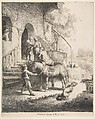 The Good Samaritan, Rembrandt (Rembrandt van Rijn)  Dutch, Etching, engraving and drypoint; fourth state of four