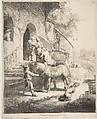The Good Samaritan, Rembrandt (Rembrandt van Rijn)  Dutch, Etching, engraving and drypoint; fourth state of four