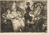 Fifth Avenue Critics, John Sloan American, Etching