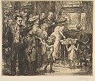 Copyist At The Metropolitan Museum, from "Twelve Prints by Contemporary American Artists", John Sloan  American, Etching