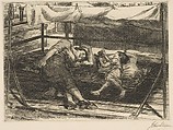Woman and Child on the Roof, John Sloan  American, Etching