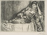 Girl in Kimono, John Sloan  American, Etching