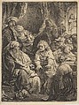 Joseph Telling His Dreams, Rembrandt (Rembrandt van Rijn) (Dutch, Leiden 1606–1669 Amsterdam), Etching; third state