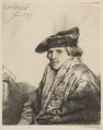 Young Man in a Velvet Cap (Ferdinand Bol), Rembrandt (Rembrandt van Rijn)  Dutch, Etching