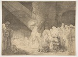 The Presentation in the Temple: Oblong Plate, Rembrandt (Rembrandt van Rijn)  Dutch, Etching