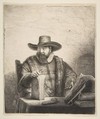 Cornelis Claesz Anslo, Mennonite Preacher, Rembrandt (Rembrandt van Rijn)  Dutch, Etching; second of five states
