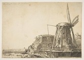The Windmill (reverse copy), Rembrandt (Rembrandt van Rijn) Dutch, Etching; copy a