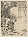 The Raising of Lazarus, small plate, Rembrandt (Rembrandt van Rijn) (Dutch, Leiden 1606–1669 Amsterdam), Etching; first of two states