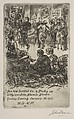 Invitation to Studio Party, John Sloan  American, Etching