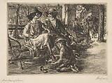 Shine, Washington Square, John Sloan  American, Etching