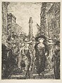 Fifth Avenue 1909, John Sloan  American, Etching