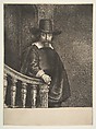 Ephraim Bueno, Jewish Physician, Rembrandt (Rembrandt van Rijn)  Dutch, Etching, drypoint, and burin; second of two states