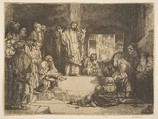 Christ Preaching (La Petite Tombe) (copy), Rembrandt (Rembrandt van Rijn)  Dutch, Etching