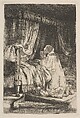 David in Prayer (facsimile), Rembrandt (Rembrandt van Rijn) Dutch, Etching and drypoint (facsimile)