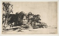 Clump of Trees with a Vista, Rembrandt (Rembrandt van Rijn) (Dutch, Leiden 1606–1669 Amsterdam), Drypoint; second of two states