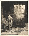 Faust, Rembrandt (Rembrandt van Rijn)  Dutch, Etching; first of seven states
