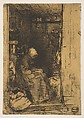 La Vielle aux Loques, James McNeill Whistler (American, Lowell, Massachusetts 1834–1903 London), Etching and drypoint on tan chine on off-white wove paper (chine collé); third state of four (Glasgow)