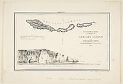 U.S. Coast Survey...Sketch of Anapaca Island in Santa Barbara Channel, James McNeill Whistler American, Transfer lithograph