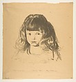 Anne 1921, George Bellows (American, Columbus, Ohio 1882–1925 New York), Lithograph