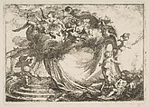Trade Card for a Textile Merchant, Gabriel de Saint-Aubin (French, Paris 1724–1780 Paris), Etching, second state