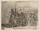 The Newsmongers, Gabriel de Saint-Aubin  French, Etching, early state