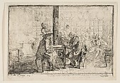 Les Nouvellistes, Gabriel de Saint-Aubin (French, Paris 1724–1780 Paris), Etching, early state