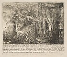Allegory of the Convalescence of the Dauphin, Gabriel de Saint-Aubin  French, Etching, first state