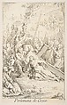 Carrying the Cross, Claude Gillot  French, Etching