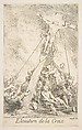 Elevation of the Cross, Claude Gillot  French, Etching