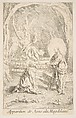 Christ appearing to Mary Magdelen, Claude Gillot  French, Etching