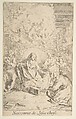 Nativity, Claude Gillot  French, Etching, second state
