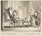 Harlequin, Emperor on the Moon, Claude Gillot  French, Etching, second state