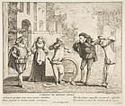 The Death of Maitre Andre, Claude Gillot  French, Etching; second state