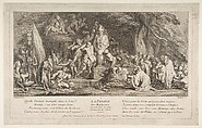 The Passion for Wealth, Claude Gillot  French, Etching, second state