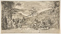 The Triumph of Modern Art, Attributed to Jean Barbault (French, Viarmes 1718–1762 Rome), Etching