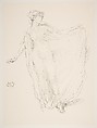 Dancing Girl, James McNeill Whistler (American, Lowell, Massachusetts 1834–1903 London), Transfer lithograph, cream India mounted on heavy ivory wove paper; only state (Chicago)